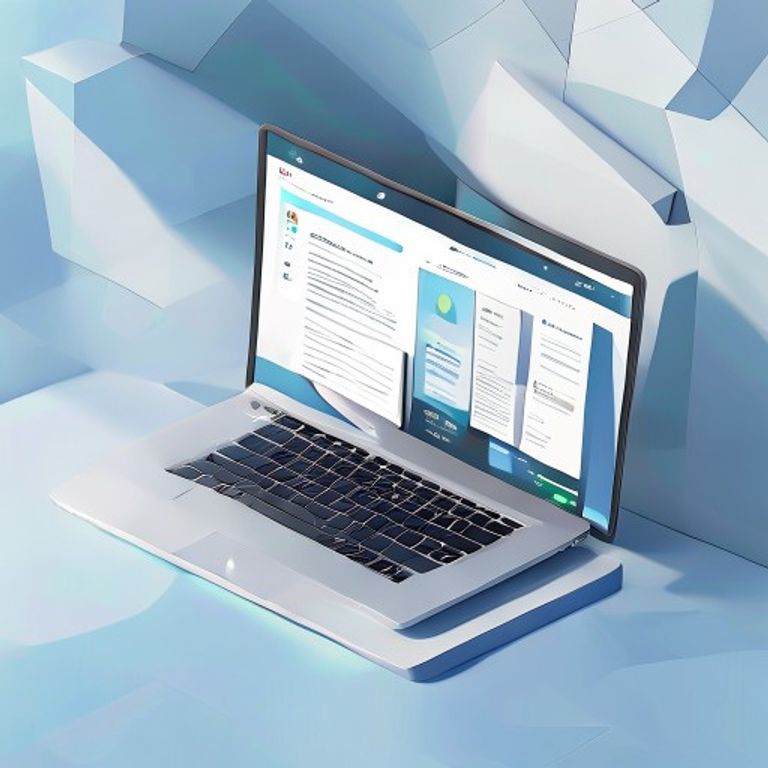 Ilustrasi antarmuka dashboard website modern dengan fitur pop-up portofolio bergaya SaaS yang minimalis dan profesional.