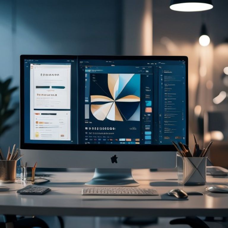 Antarmuka editor Elementor yang menunjukkan kustomisasi layout kartu proyek portofolio profesional dengan pengaturan warna dan tipografi.
