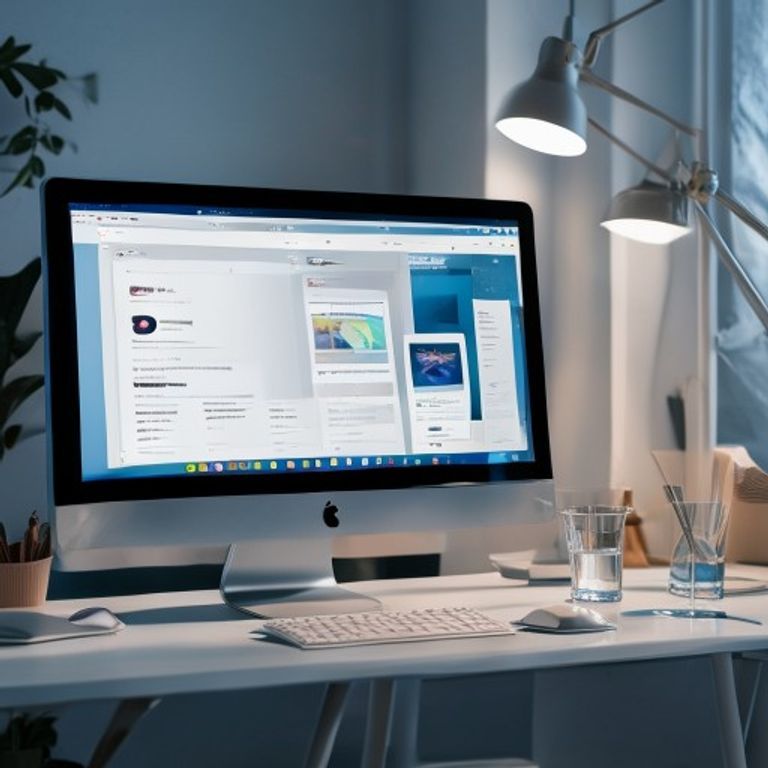 Ilustrasi dashboard portofolio website interaktif dengan fitur pergantian tampilan perangkat desktop dan mobile yang elegan dan cepat.