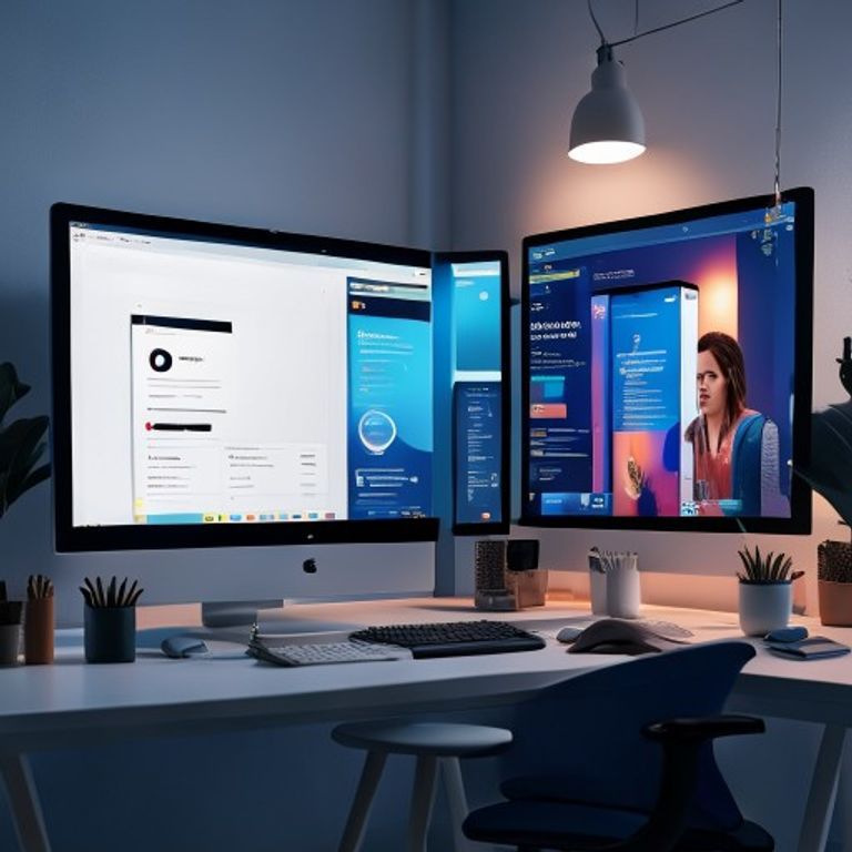 Ilustrasi perbandingan antara tampilan portofolio website statis berupa gambar dan preview website interaktif yang dapat di-scroll langsung.